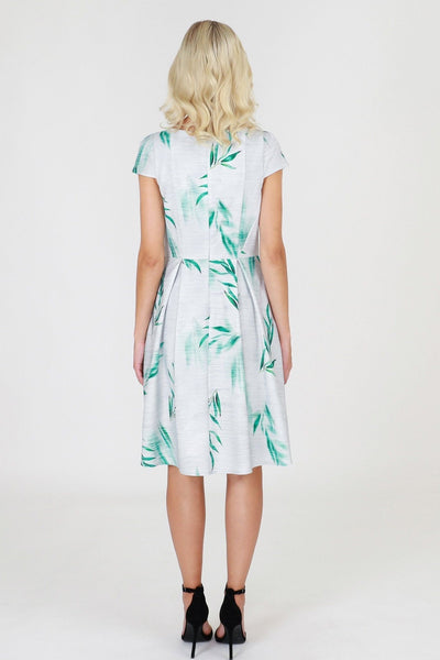 3RD Love August’s Breeze Print Dress in Soft Grey - Hey Sara