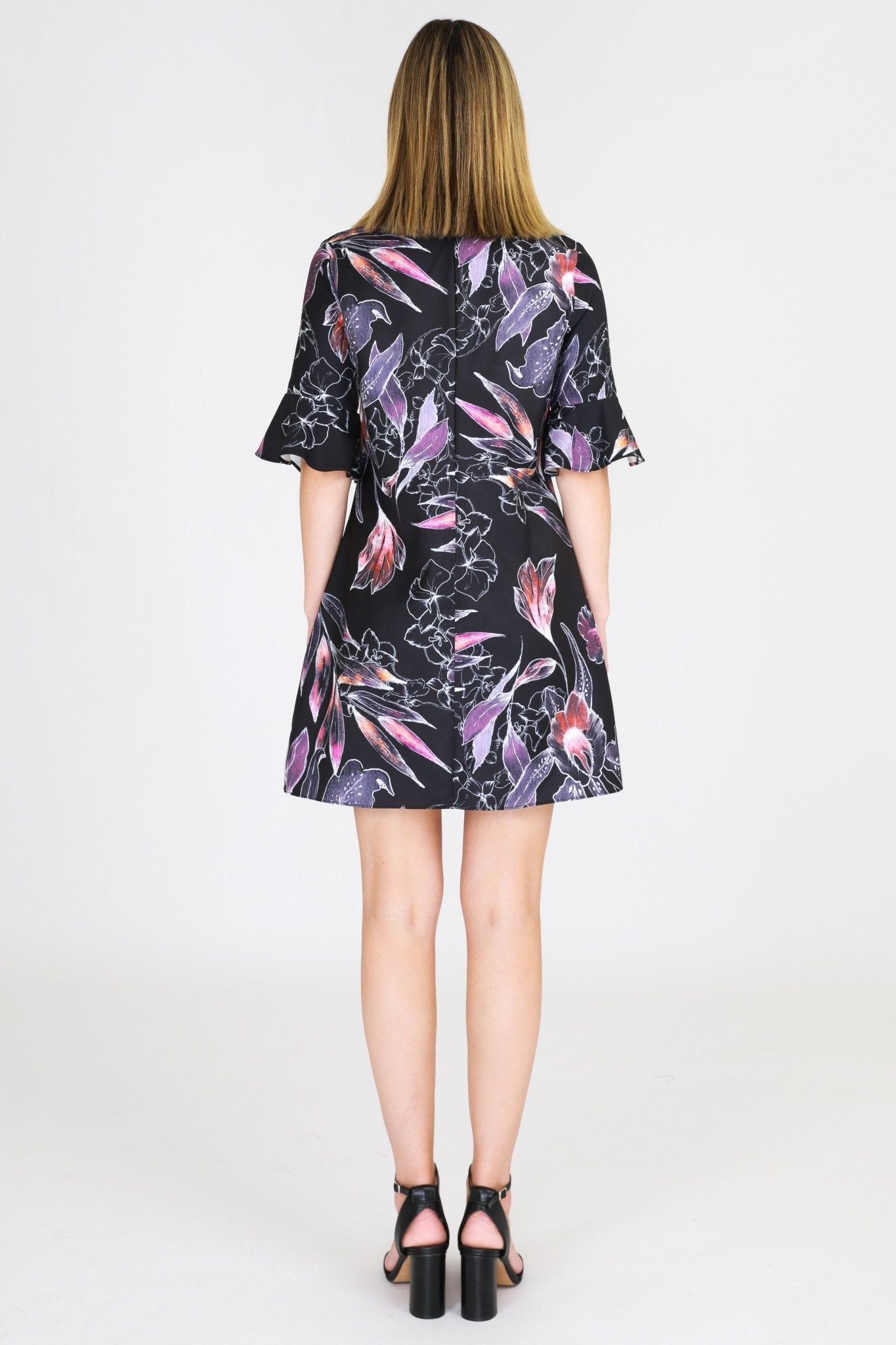 3rd LOVE Tunic Dress in Leaf Print - Hey Sara