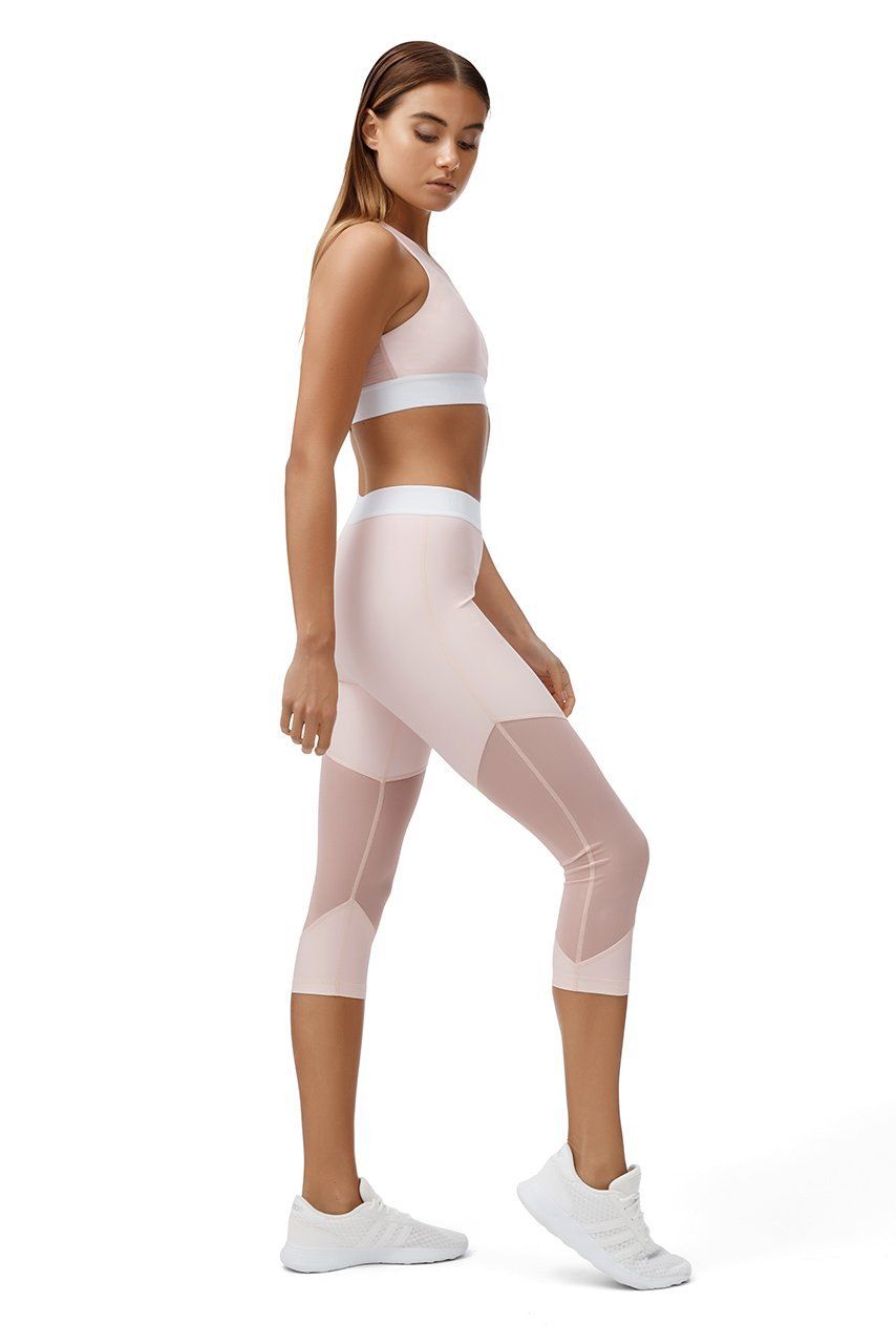 Allfenix Scarlett 3/4 Leggings in Blush - Hey Sara