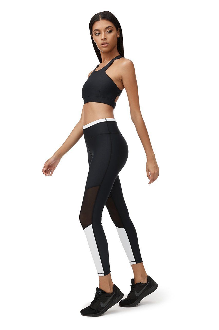 Allfenix Monochrome 7/8 Length Leggings in Black and White - Hey Sara