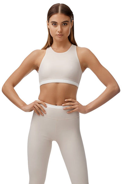 Allfenix Camilla Sports Bra Top in Tan - Hey Sara