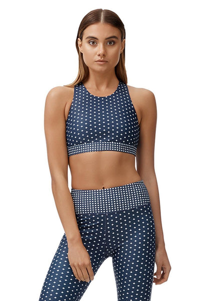 Allfenix Indie Sport Bra in Navy Spot - Hey Sara