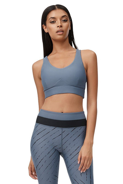 Allfenix Prana Sports Bra in Pale Blue Grey - Hey Sara