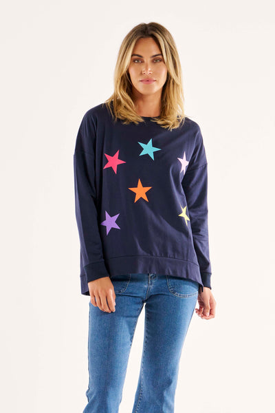 Betty Basics Sienna Jumper in Star Print