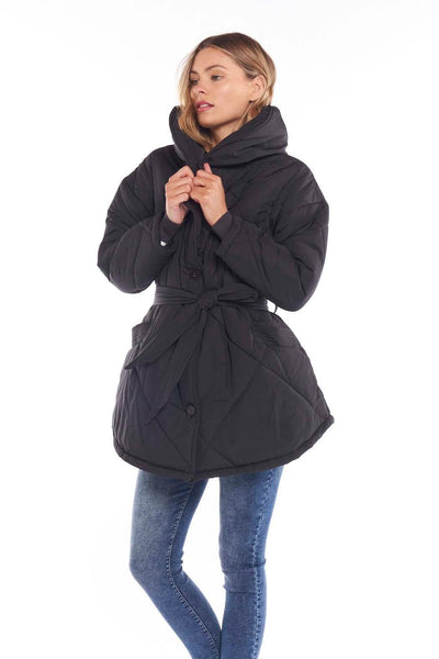 Betty Basics Archie Puffer Jacket in Black - Hey Sara