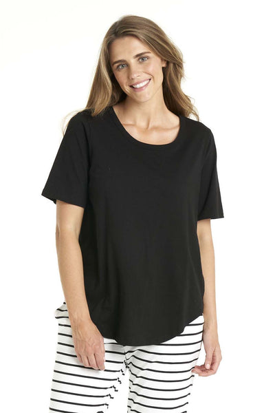 Betty Basics Ariana Tee in Black - Hey Sara