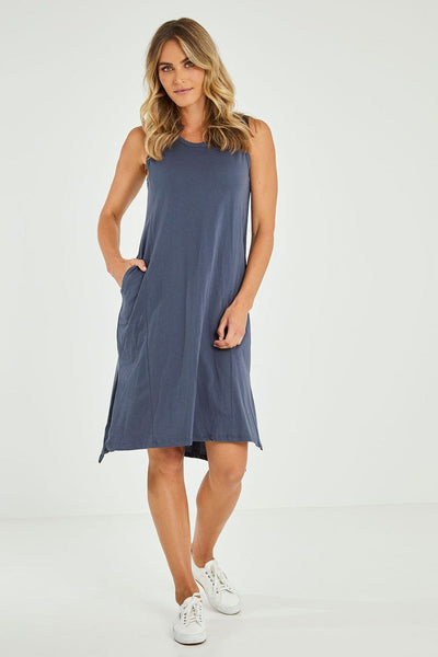 Betty Basics Arwin Dress in Indie Blue - Hey Sara