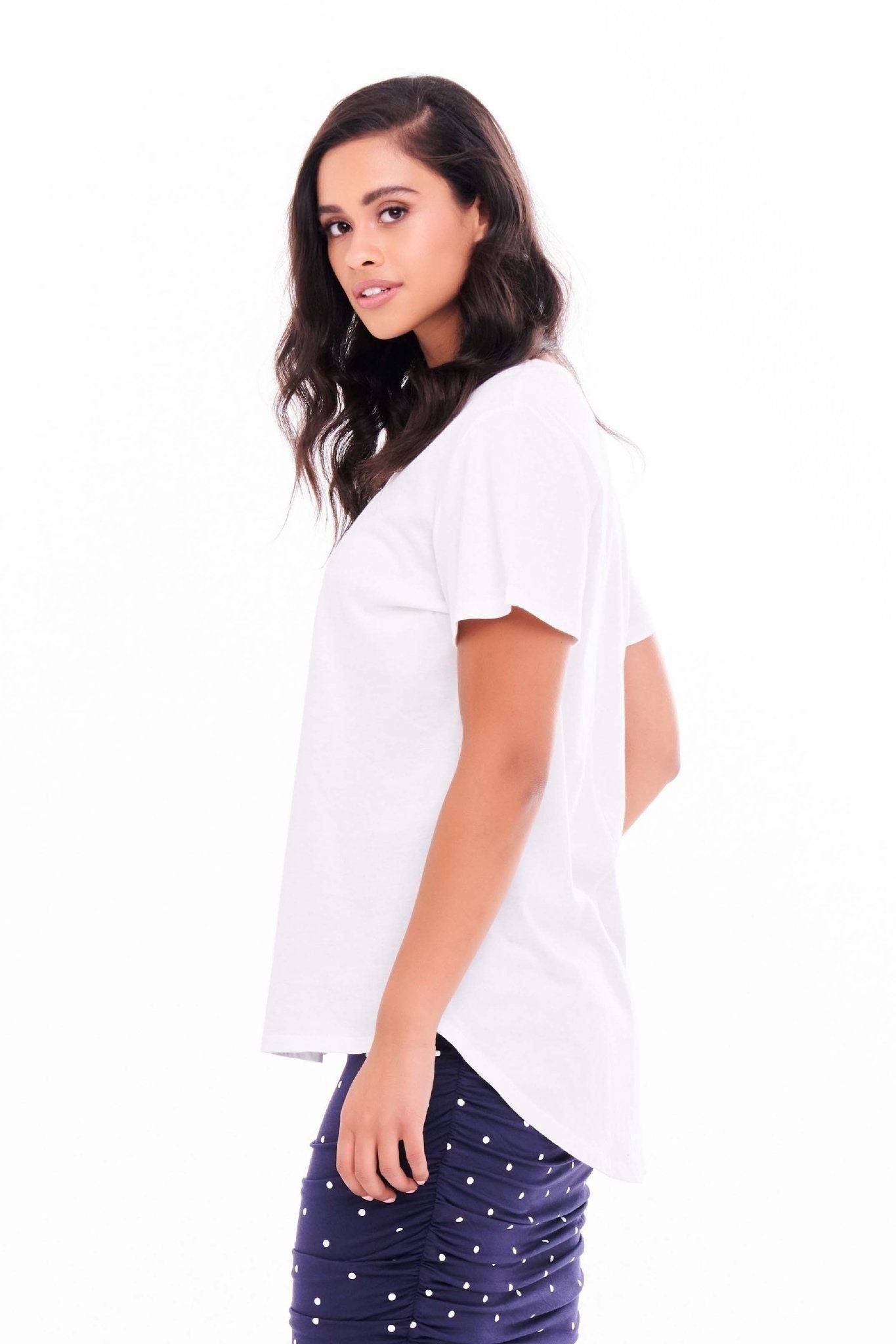 Betty Basics Ava Tee in White - Hey Sara