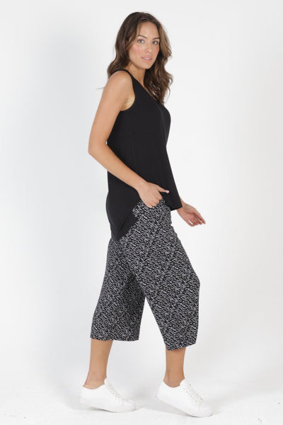 Betty Basics Barbados Tank in Black - Hey Sara