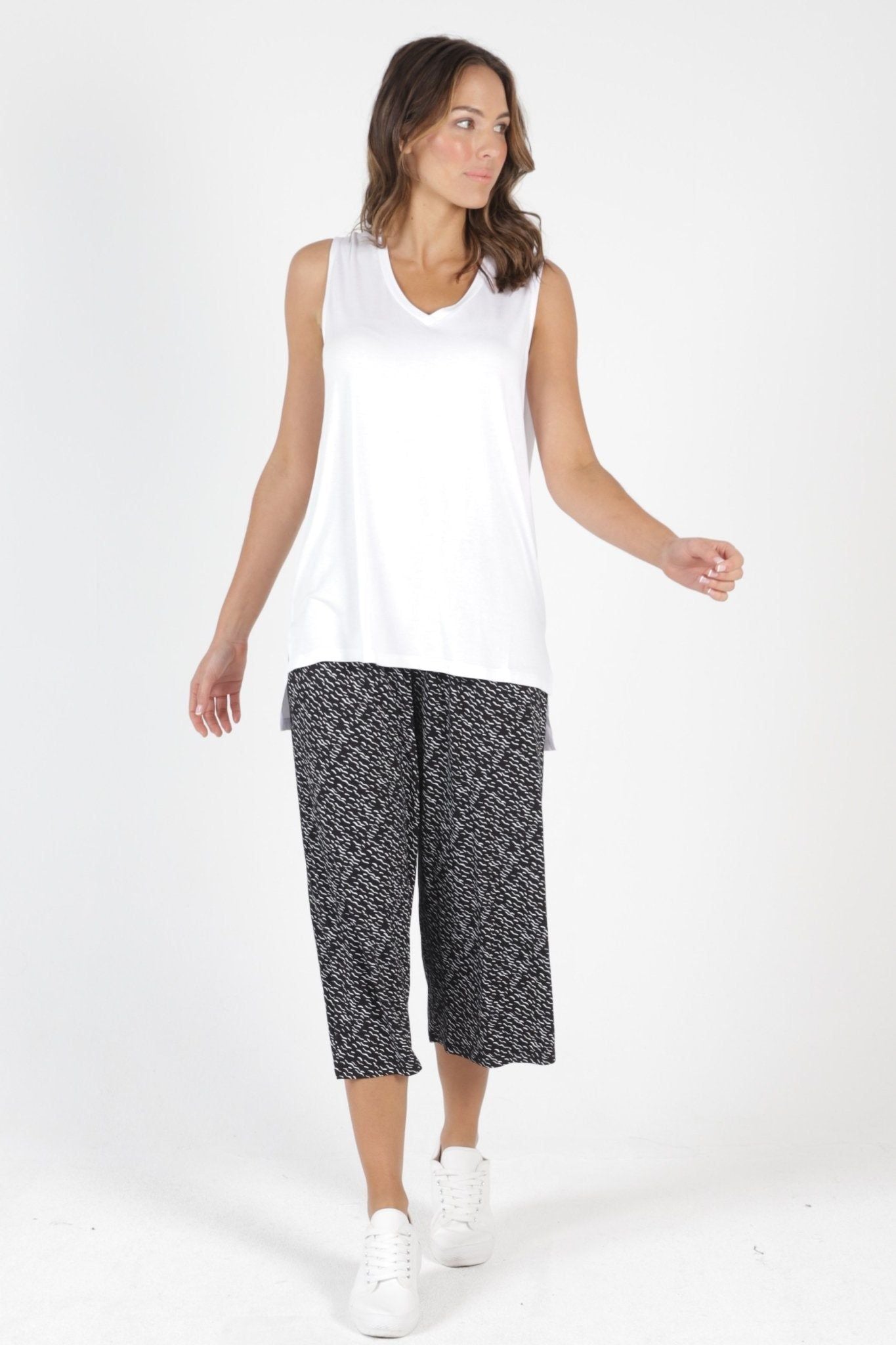 Betty Basics Barbados Tank in White - Hey Sara