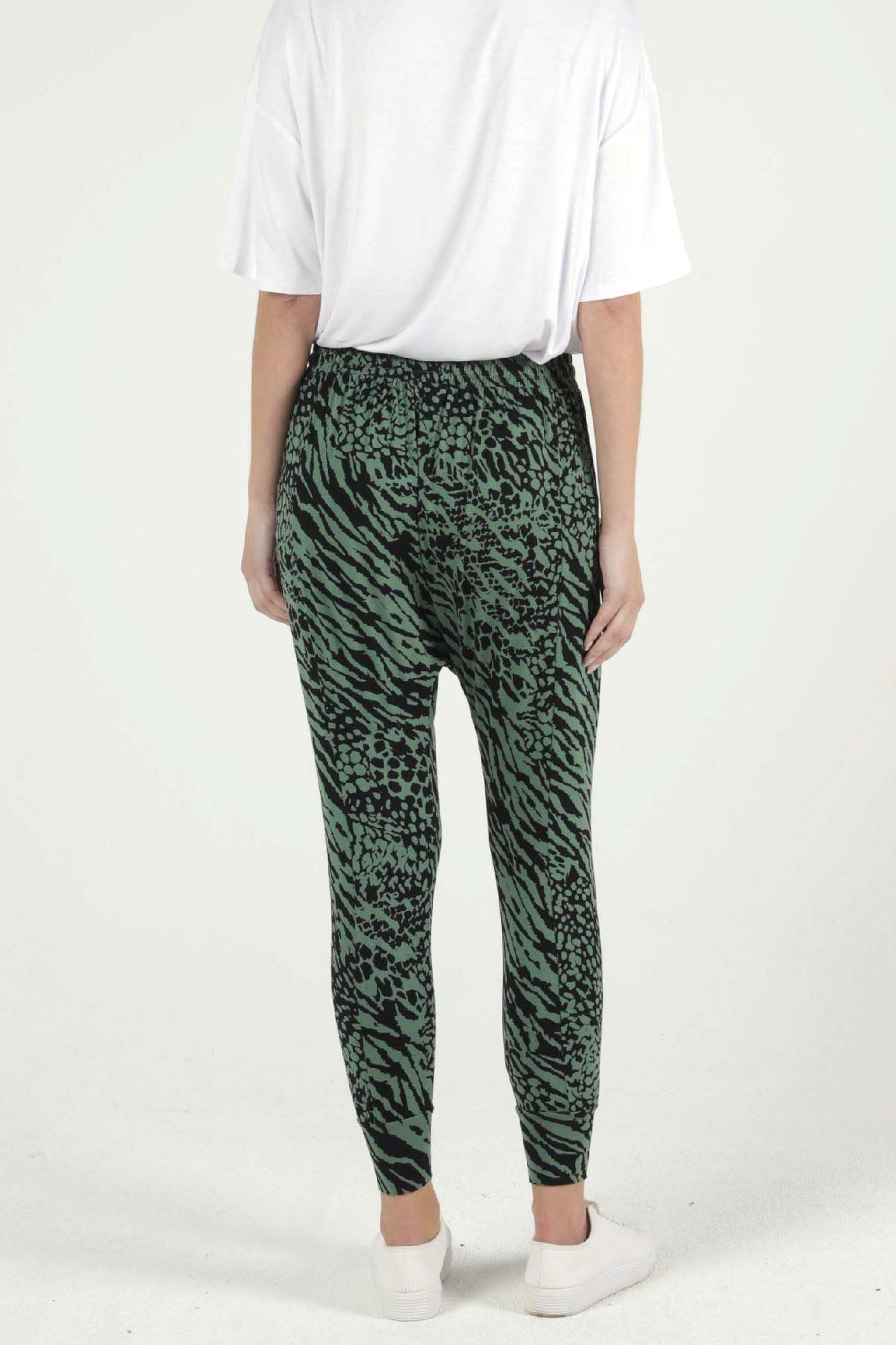 Betty Basics Barcelona Pants in Sage Instinct Print - Hey Sara