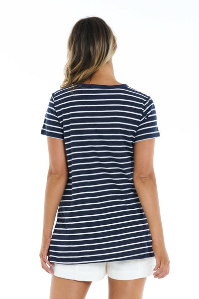Betty Basics Billie Tee in Nautical Navy - Hey Sara