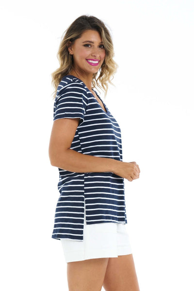 Betty Basics Billie Tee in Nautical Navy - Hey Sara