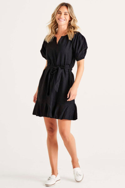 Betty Basics Birdie Mini Dress in Coal Black - Hey Sara