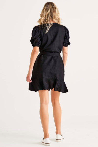 Betty Basics Birdie Mini Dress in Coal Black - Hey Sara