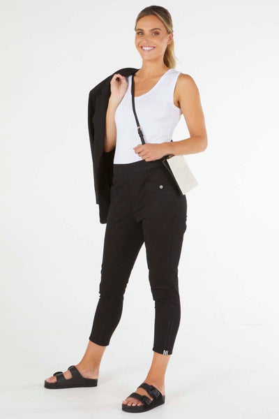 Betty Basics Chicago Chino Pants in Black - Hey Sara