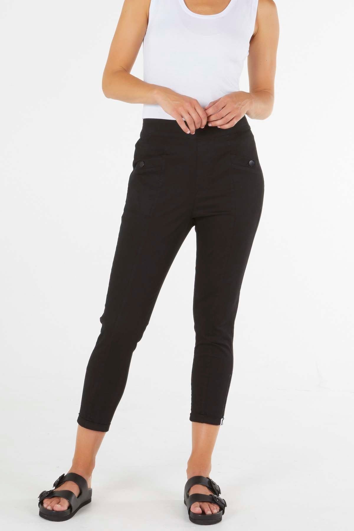 Betty Basics Chicago Chino Pants in Black - Hey Sara