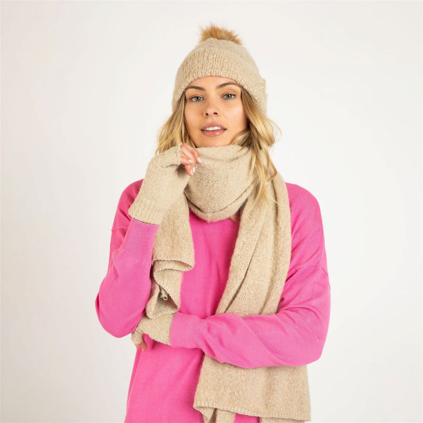 Betty Basics Cosmos Scarf in Natural - Hey Sara