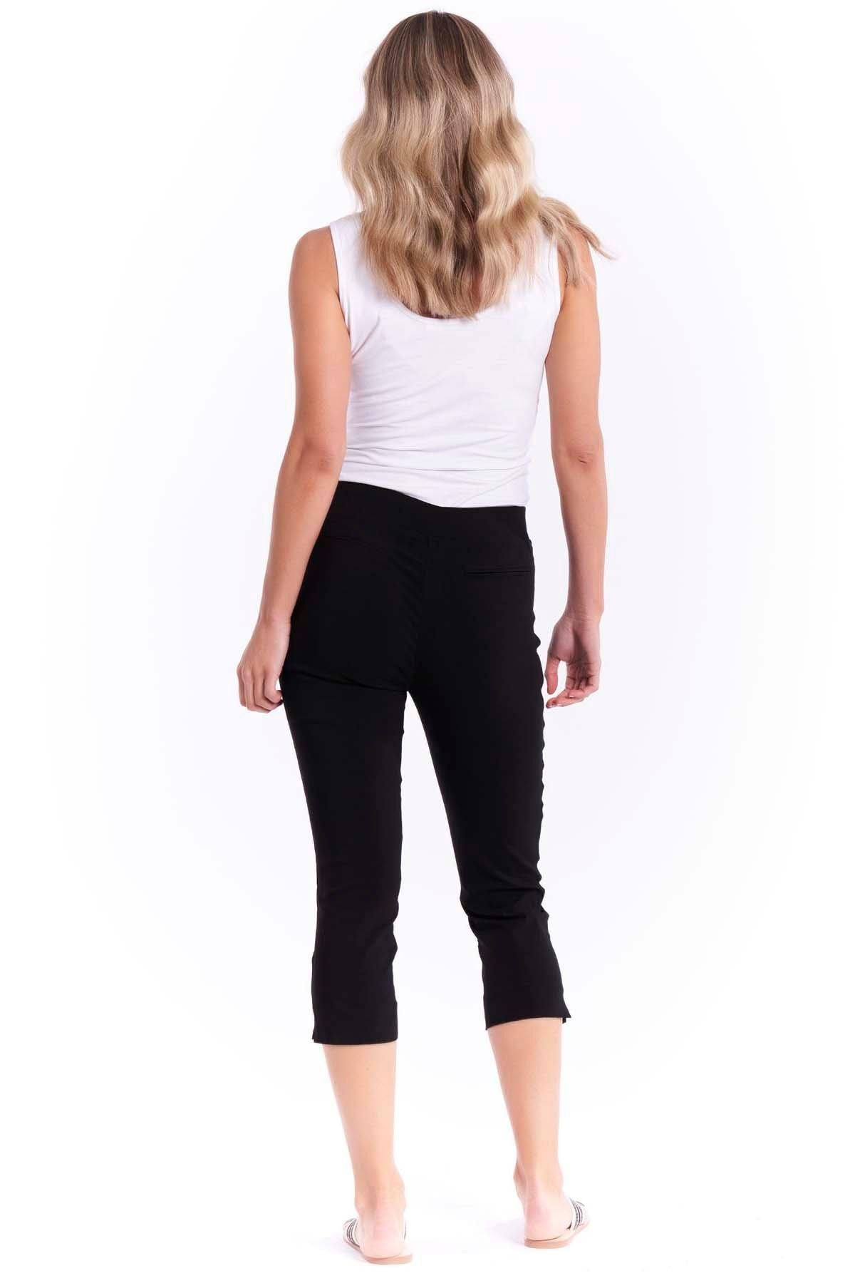 Betty Basics Crop Bengaline Pant in Black - Hey Sara