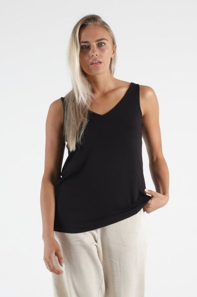 Betty Basics Dallas Reversible Tank in Black - Hey Sara