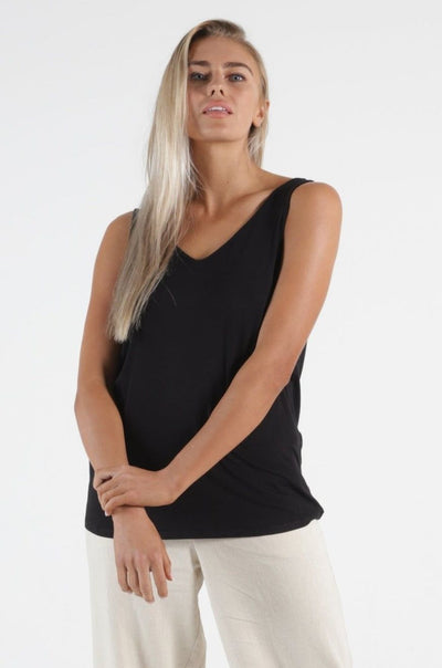 Betty Basics Dallas Reversible Tank in Black - Hey Sara