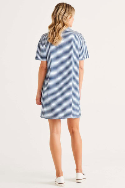 Betty Basics Deana Polo Dress in Persian Stripe - Hey Sara