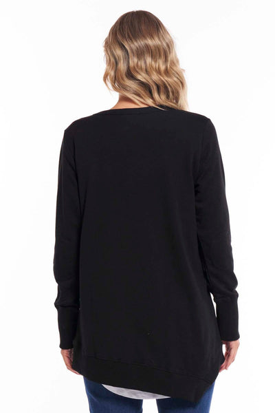 Betty Basics Dolly Sweater in Black Star - Hey Sara