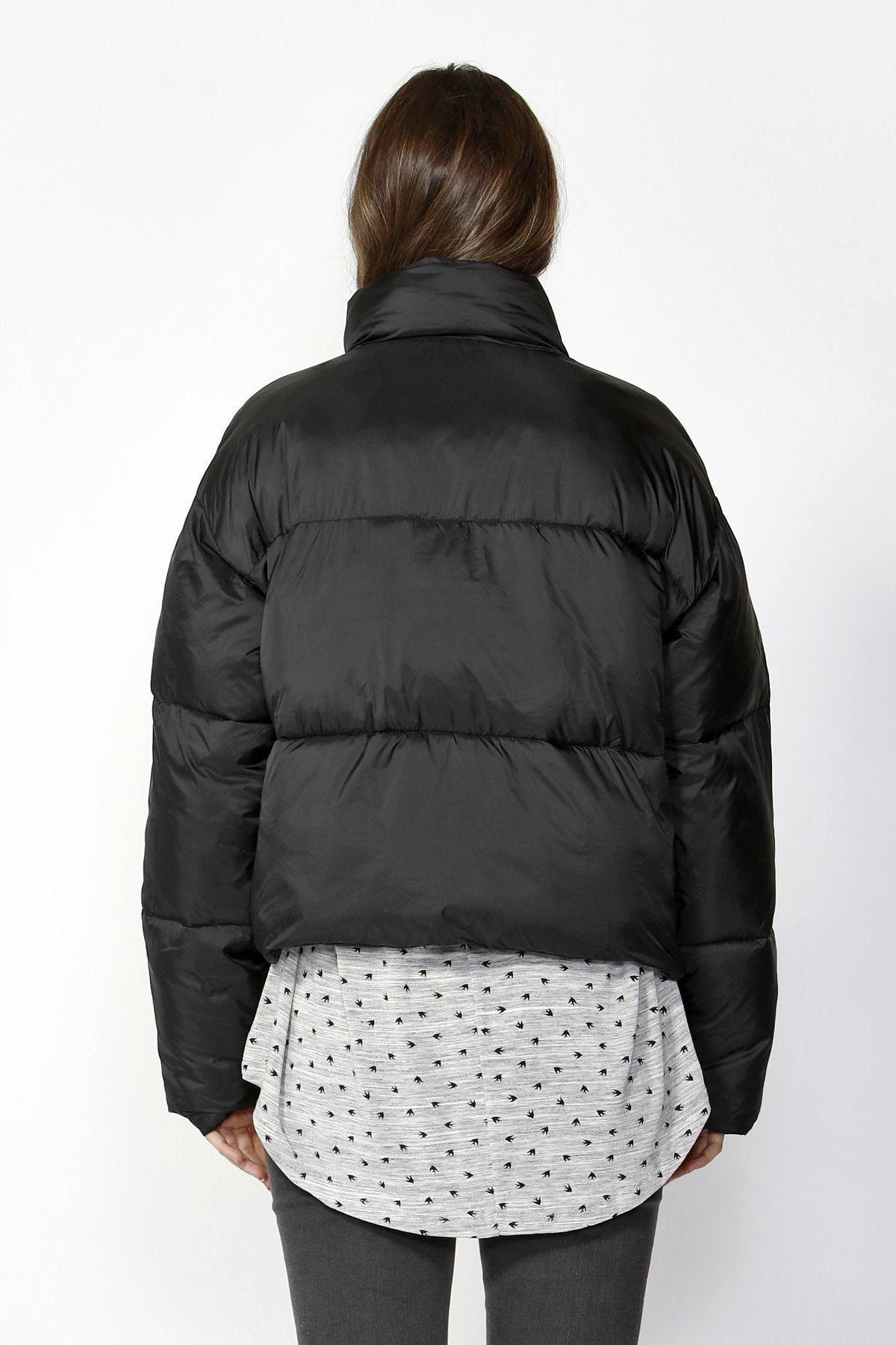 Betty Basics Dylan Cropped Puffer Jacket in Black - Hey Sara