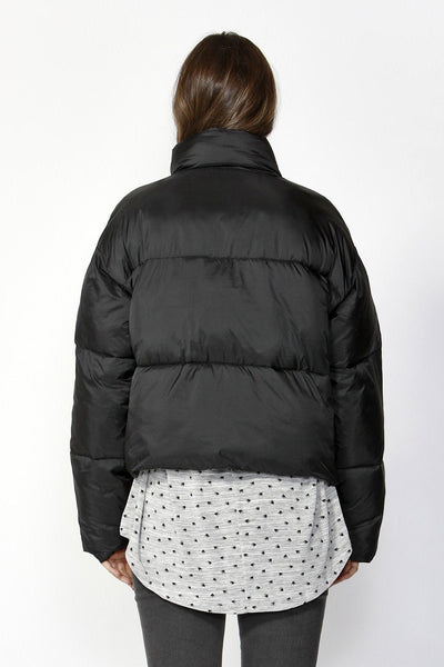 Betty Basics Dylan Cropped Puffer Jacket in Black - Hey Sara
