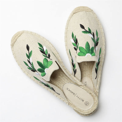 Betty Basics Fiesta Canvas Mule in Natural - Hey Sara