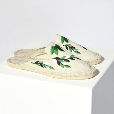 Betty Basics Fiesta Canvas Mule in Natural - Hey Sara