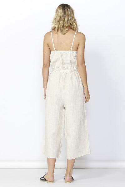 Betty Basics Finn Linen Jumpsuit in Natural - Hey Sara