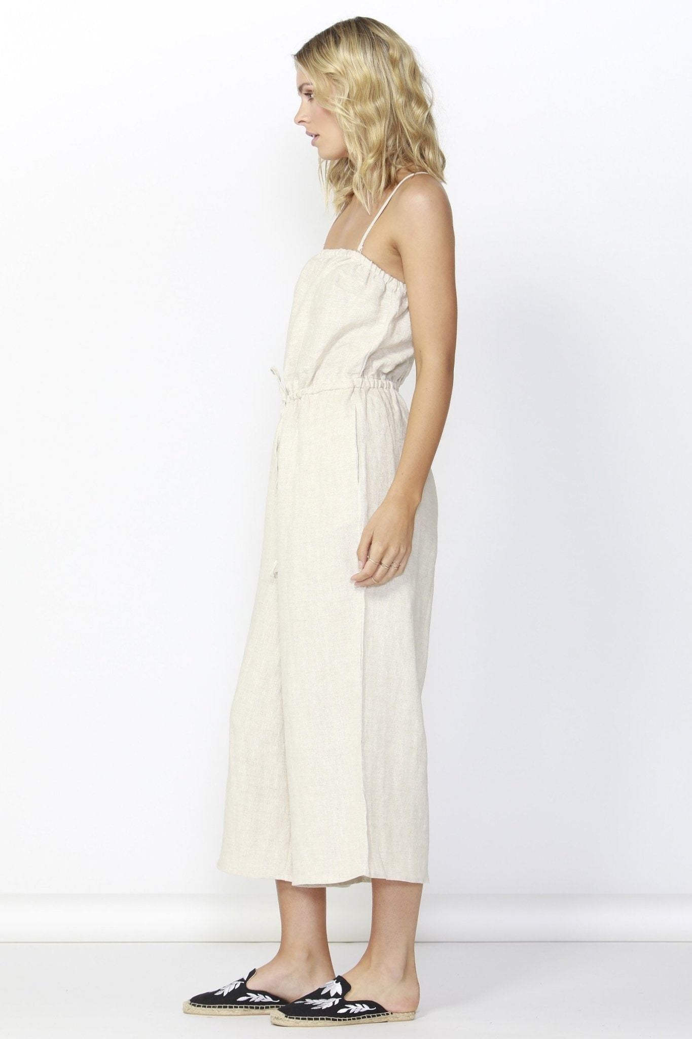 Betty Basics Finn Linen Jumpsuit in Natural - Hey Sara