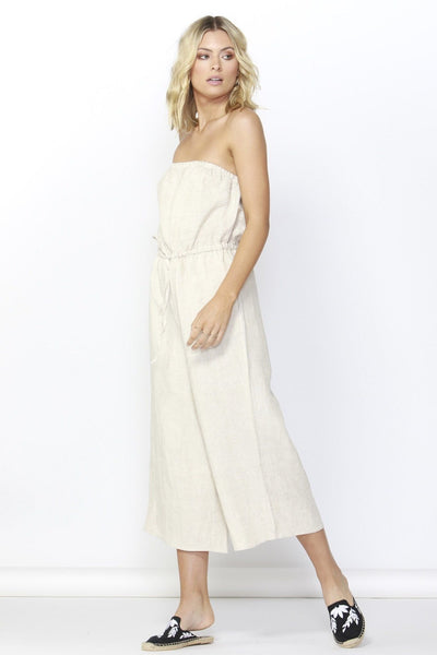 Betty Basics Finn Linen Jumpsuit in Natural - Hey Sara