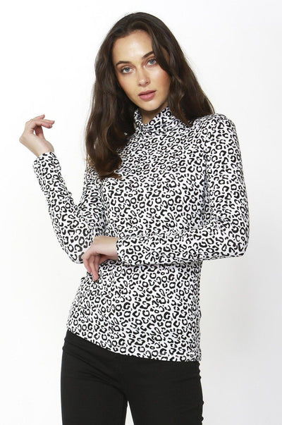 Betty Basics Glasgow Top in Snow Leopard - Hey Sara