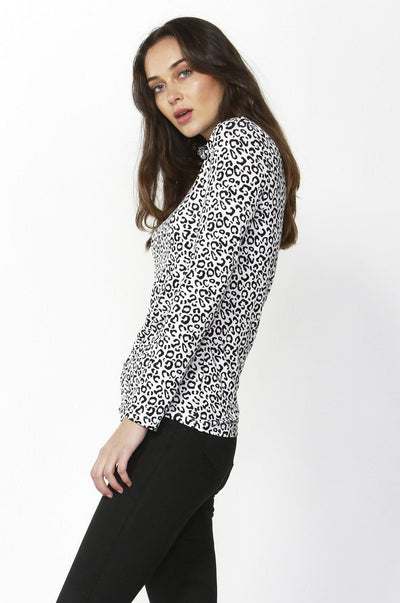 Betty Basics Glasgow Top in Snow Leopard - Hey Sara