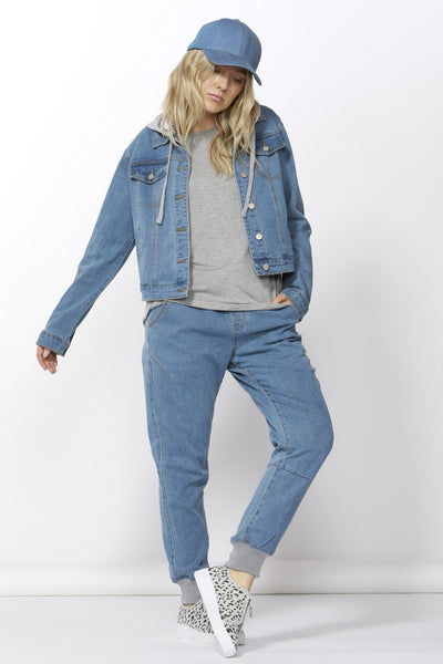 Betty Basics Gunner Denim Jacket in Vintage Blue - Hey Sara