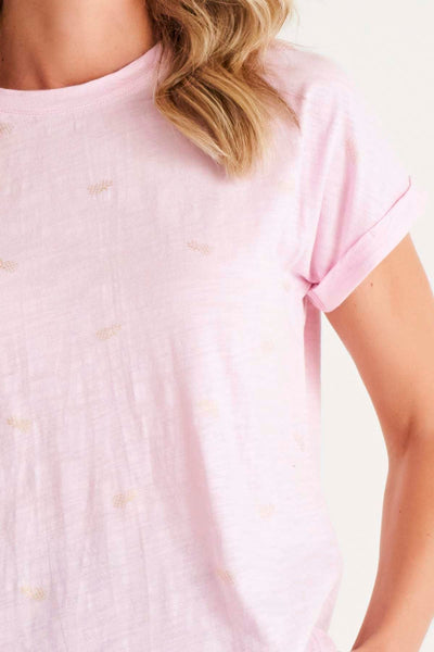 Betty Basics Hailey Short Sleeve Tee in Candy Pineapple - Hey Sara
