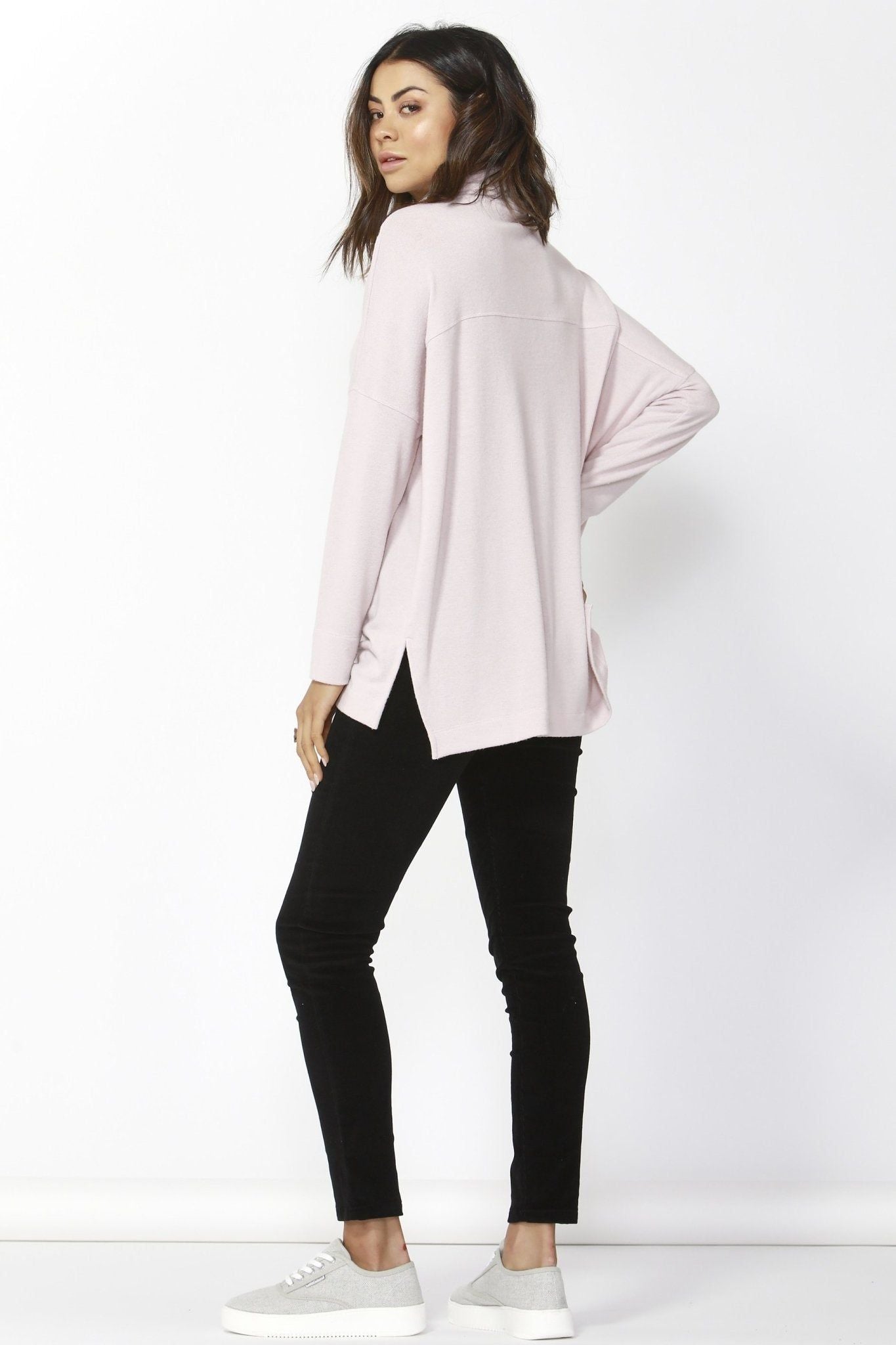 Betty Basics Ivo Cosy Pullover in Blossom Pink - Hey Sara