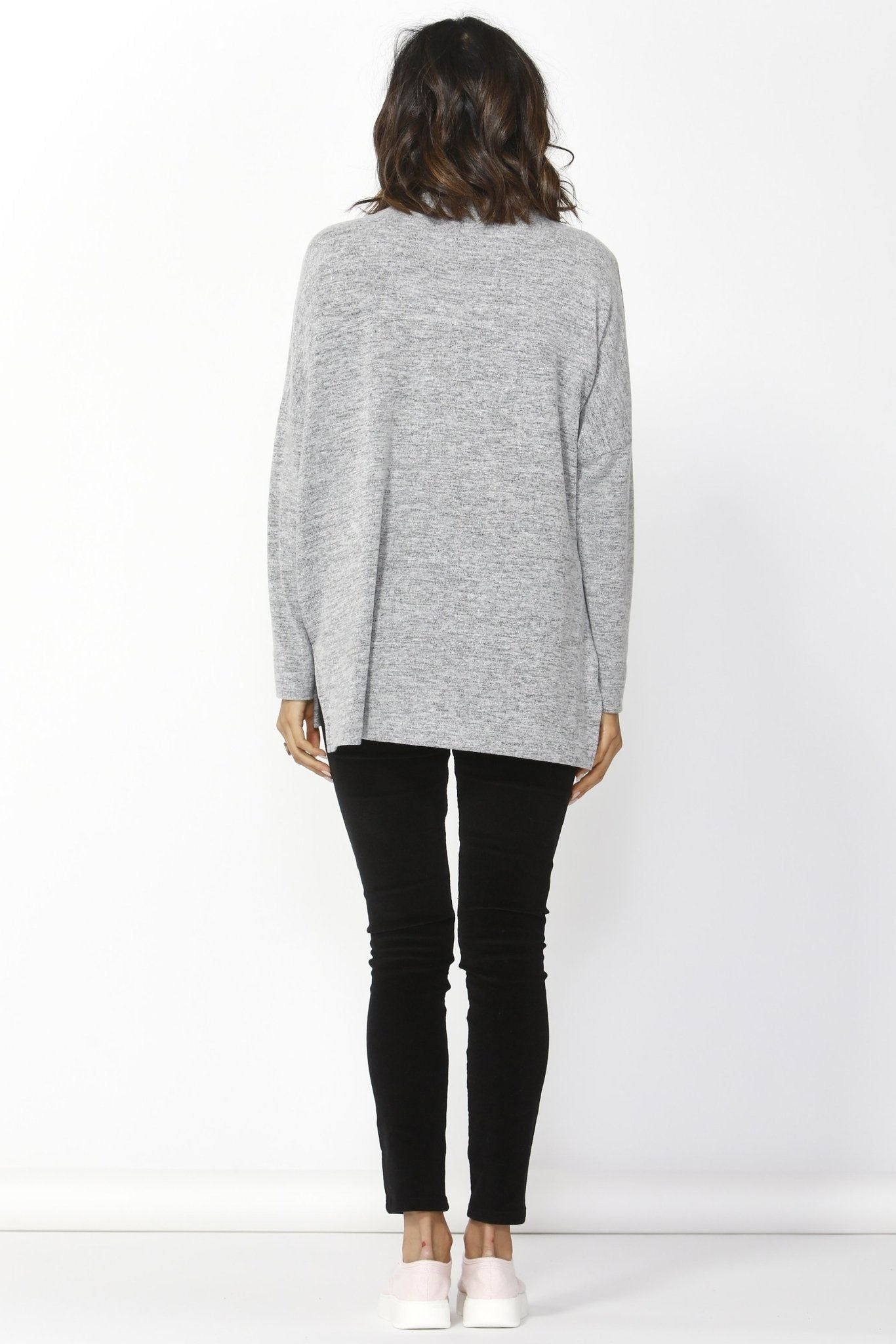 Betty Basics Ivo Cosy Pullover in Storm Grey - Hey Sara