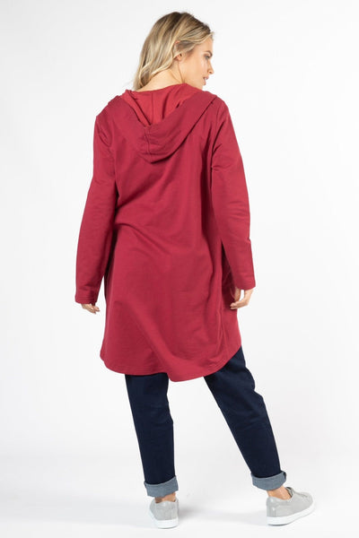 Betty Basics Jaden Hoodie in Wildberry Red - Hey Sara