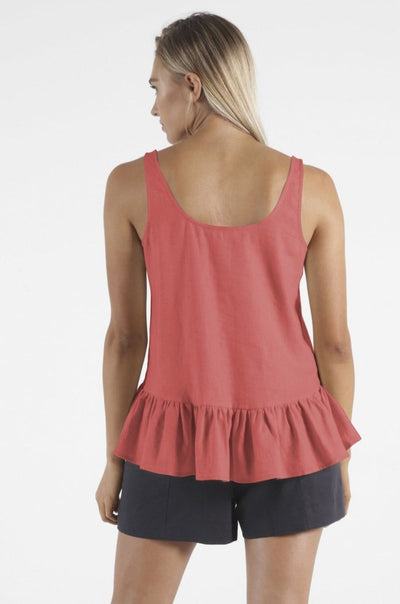 Betty Basics James Linen Cami in Berry - Hey Sara