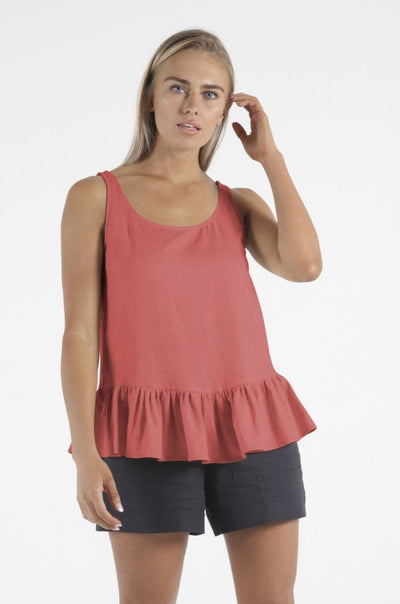 Betty Basics James Linen Cami in Berry - Hey Sara