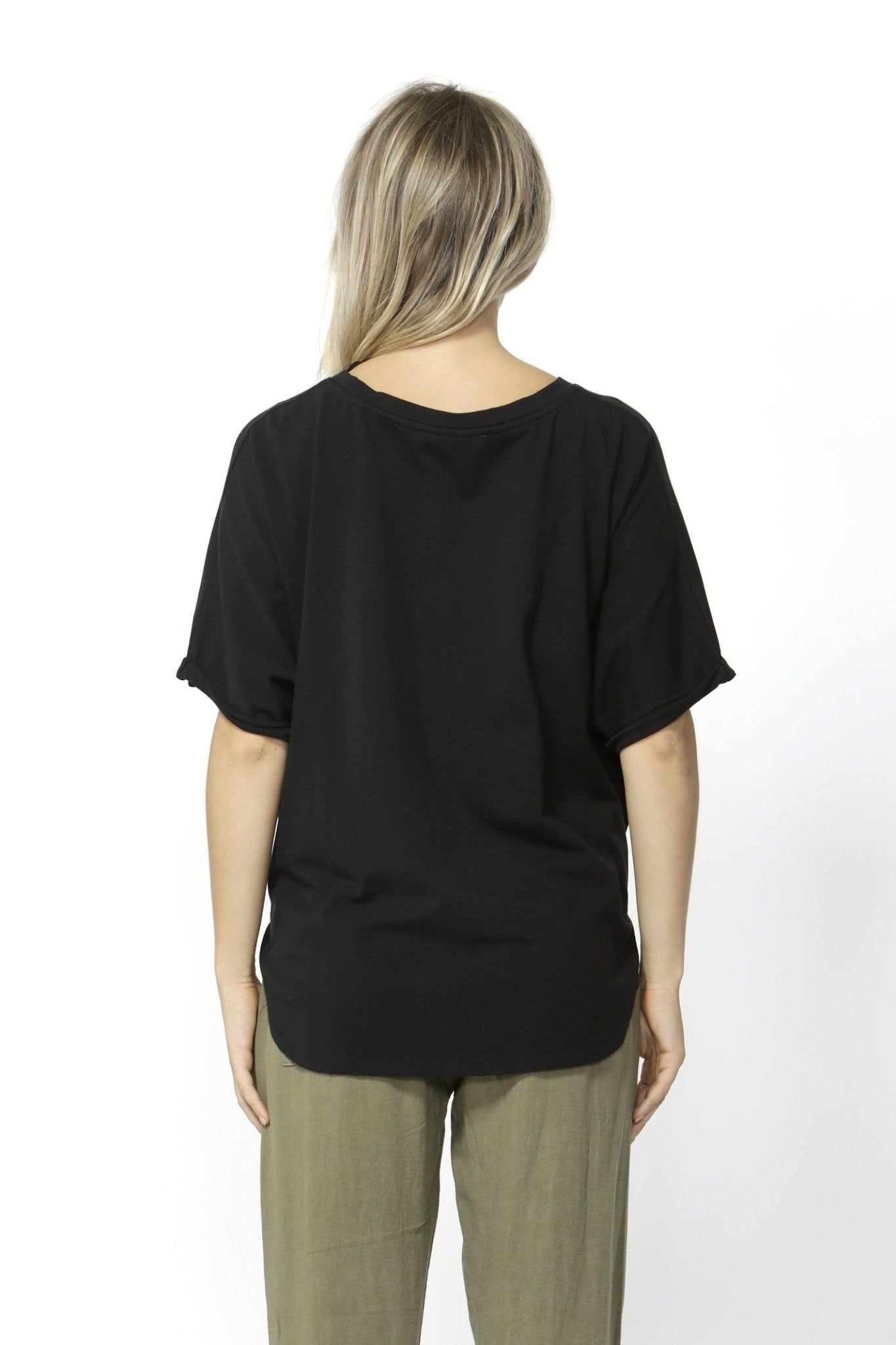 Betty Basics Katie Knot Top in Back - Hey Sara