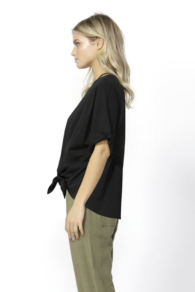Betty Basics Katie Knot Top in Back - Hey Sara