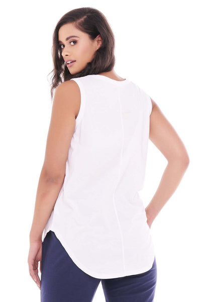 Betty Basics Keira Tank in White - Hey Sara