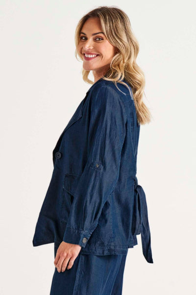 Betty Basics Lara Lyocell Jacket in Blue Haze - Hey Sara
