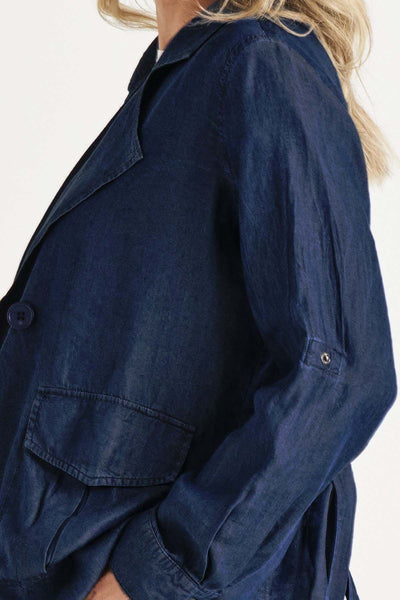 Betty Basics Lara Lyocell Jacket in Blue Haze - Hey Sara