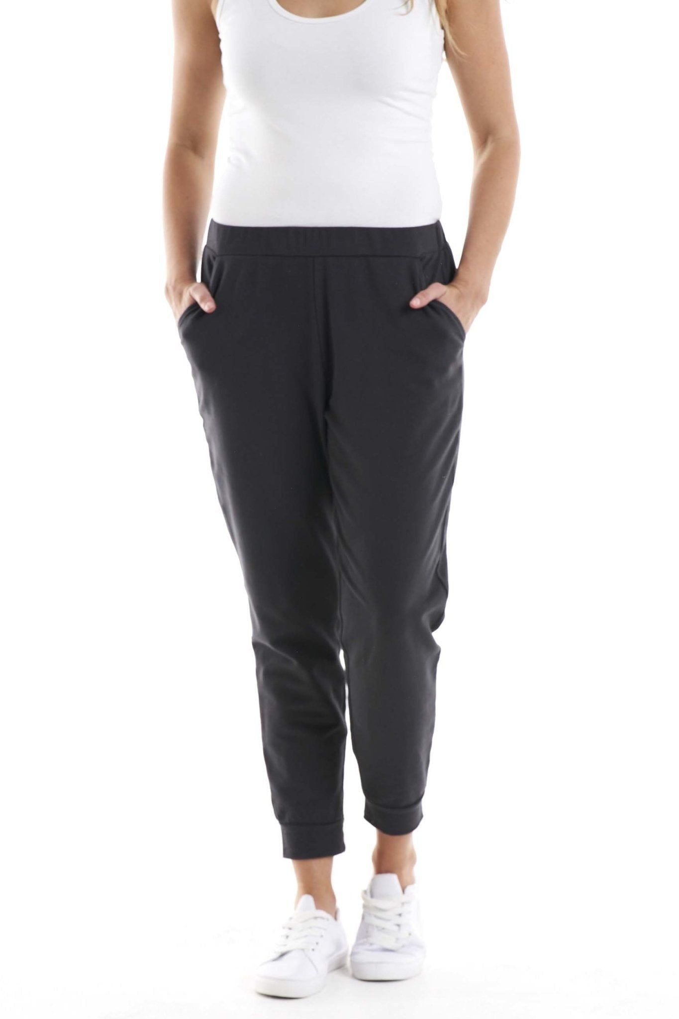 Betty Basics Lindsay Jogger Pant in Gunmetal - Hey Sara