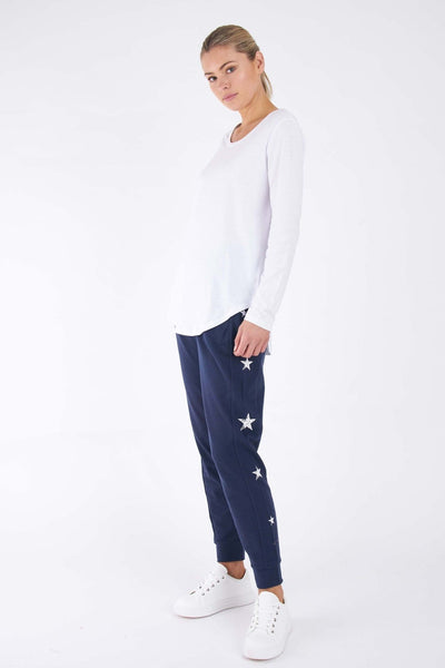 Betty Basics Lindsay Jogger in Navy Star - Hey Sara